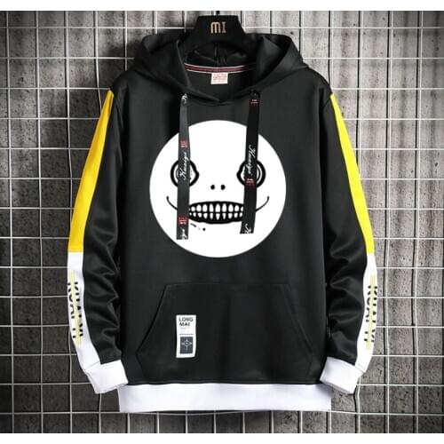 Anime NieR:Automata Hoodie teenagers Popular Harajuku Hoodeds Pullover Streetwear Casual Fake Two-Piece jacket coat