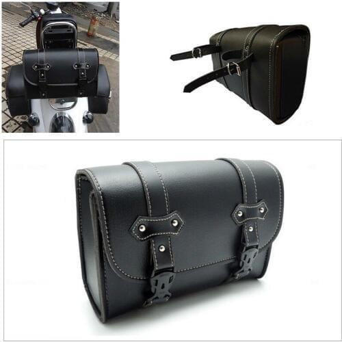 Convenient PU Leather Motorcycle Saddle Luggage Side Back Tail Pouch Storage Bag
