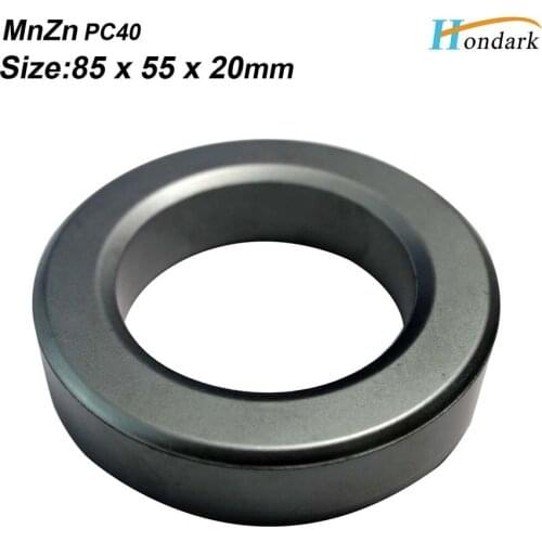 Sample inner 55mm 2.2'' transformer ferrite core 85X55X20mm Isolator ferrite ring RF choke ferrite bead MnZn PC40,1ea/lot