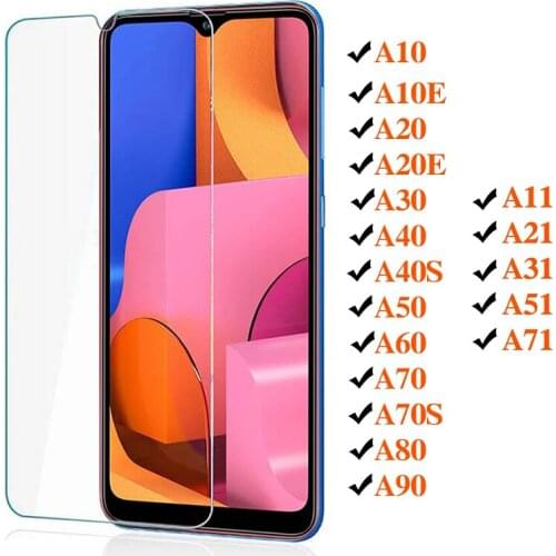 Tempered Glass For Samsung Galaxy A11 A21 A31 A41 A51 A71 Screen Protector Film For Samsung A10 A20 A30 A50 A60 A80 A90 9H Glass