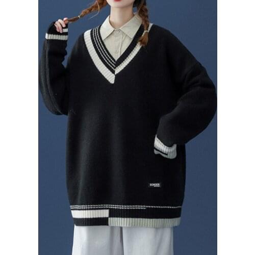 LEGIBLE Autumn Winter Sweater Women Casual Woman Sweater Pullovers Solid Jumper Warm Teen Gril Sweaters