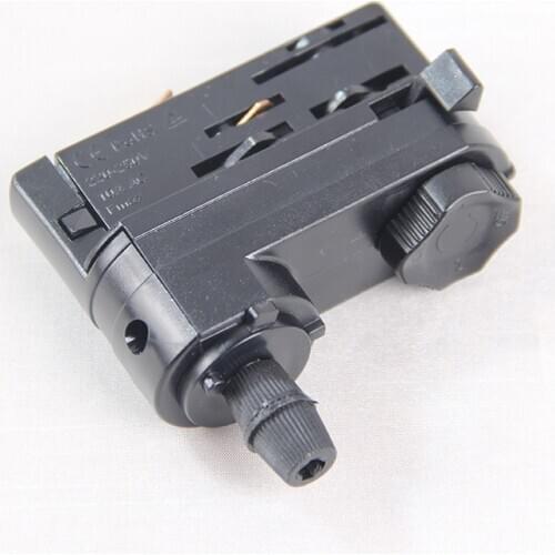 Four Wire Guide Rail Head Black White LED Track Lamp Guide Shell Track Light Fitting 10pcs