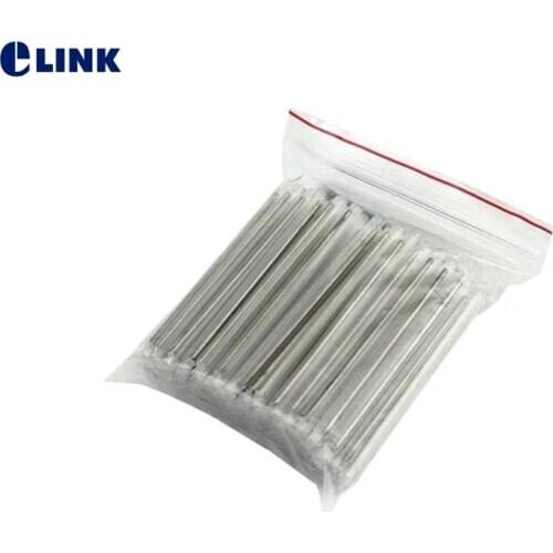 1000pcs fiber protective sleeve 1.2mm steel needle 60 45 40mm length stainless steel rod 201 ftth splicing sleeve ELINK
