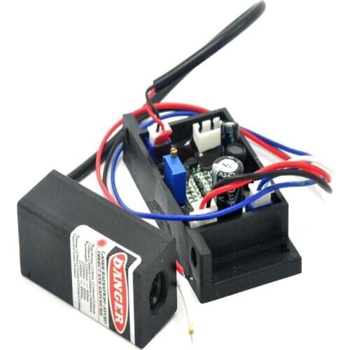 18x53mm New Industrial 405nm Violet Blue Laser Module Dot 50mW Lazer Diode 12V