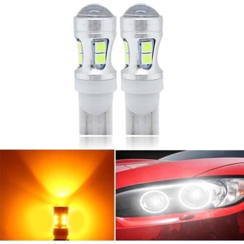 2PCS 12V W5W 194 T10 T15 194 168 SMD LED Bulb Pathway Door Side Marker Instrument Clearance 6500k-8000k Lights