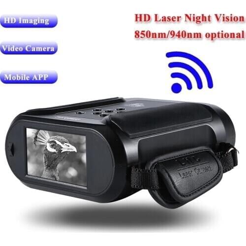 40XHD Laser Night Monitor Widescreen Digital Night-vision Device Image Video Recording 850nm/940nm Infrared Camera Hunting Scope