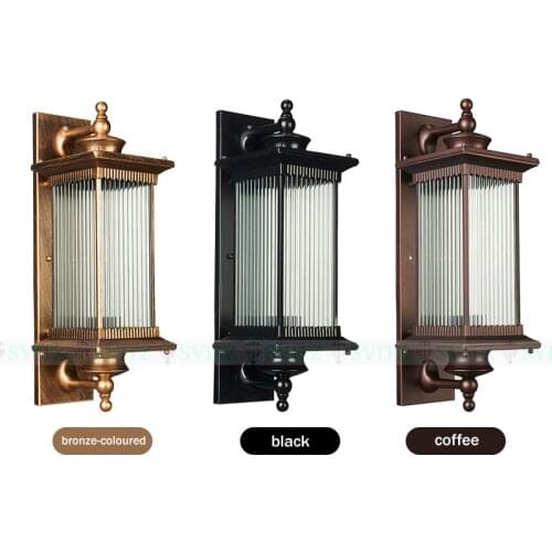 Antique Outdoor Wall Lamp Waterproof Courtyard Lamp Door Lamp Wall Lamp Super Bright led Light Decoration Sconce Wall Lights