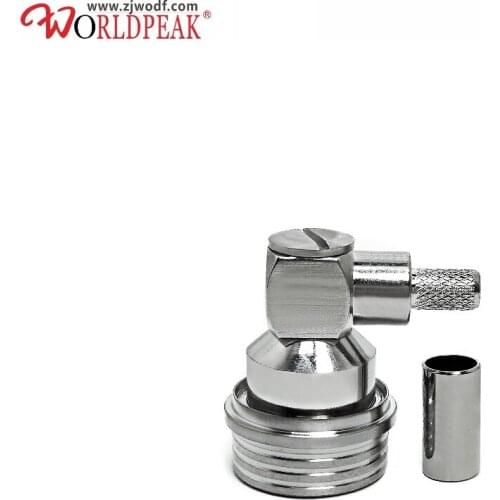 Free shipping 2PCS waterproof QN male right angle waterptoof connector for lmr195