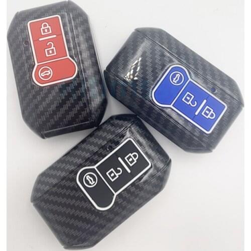 Carbon ABS Car Key Case Cover for Suzuki Swift 2018 Maruti Dzire Ertiga 3 Buttons Smart Key