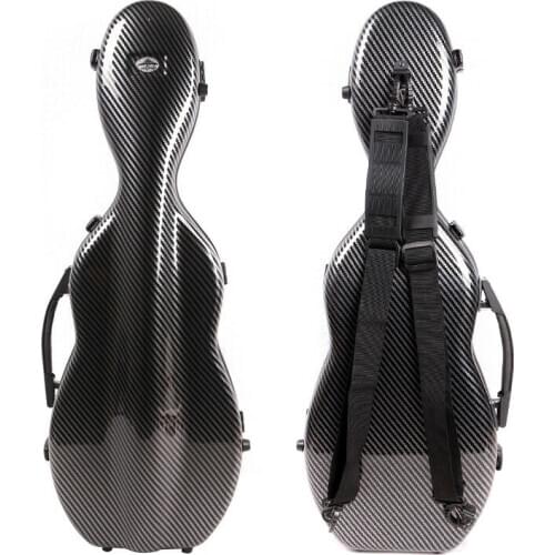 BLACK COLOR 4/4 Violin Case Full size carbon fiber composite material strong violin box/bag
