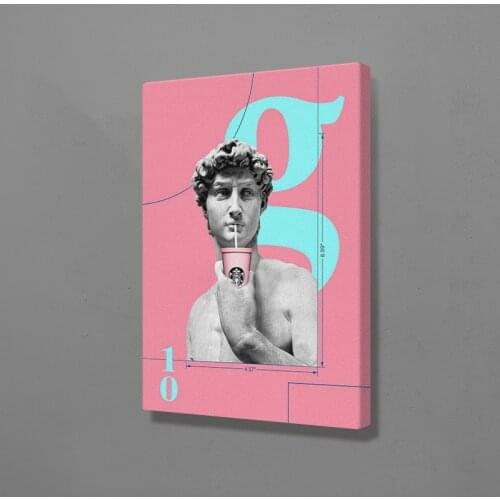 Hd Prints Pictures Wall Artwork David plaster statue music Canvas Painting Home Decor Modular Poster For Living Room Framework