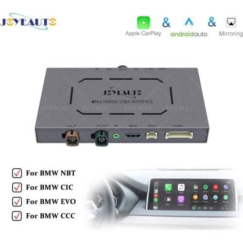 Joyeauto Carplay Interface For BMW E90 F30 F20 X5 E70 X3 X1 coupe EVO CCC CIC NBT Wireless Apple Carplay Android Auto Mirroring