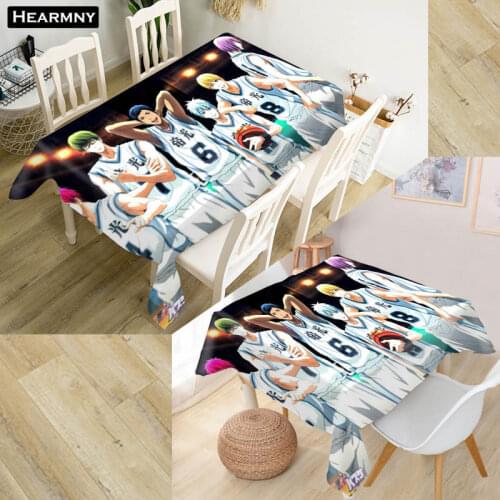 Kuroko no Basket Tablecloth Waterproof Oxford Fabric Square/Rectangular Tablecloth For Wedding Table Cloth Cover TV Covers
