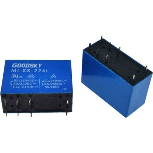 HOT NEW relay MI-SH-224L 24VDC MI-SH-224L-24VDC MISH224L 224L 24V DC24V GOODSKY DIP8