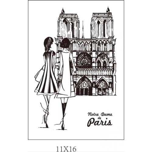 Fashion girls Transparent Clear Silicone Stamp/Seal for DIY scrapbooking/photo album Decorative clear stamp ST0948