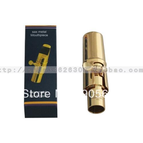 Gold plated Mouthpiece Fit for Tenor Saxophone Sax Size #6