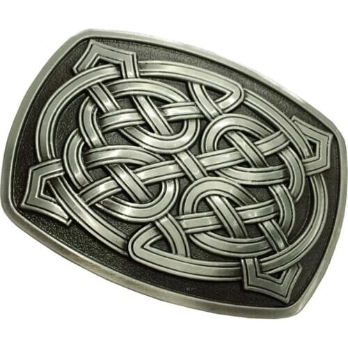 Novelty Classic Rectangle Pattern Belt Buckle Western Cowboy Rodeo