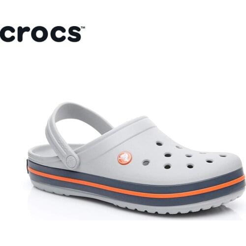 Original Crocs Crocband Unisex Gray Slippers 11016 - 01U