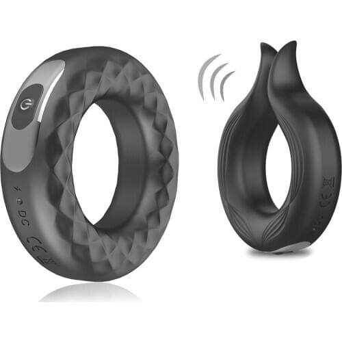 Rechargable Vibrating Ring Penis Sperm Dick Lock Cock Ring For Man With Women Clitoris Stimulator Adult Sex Shop Toy For Couples