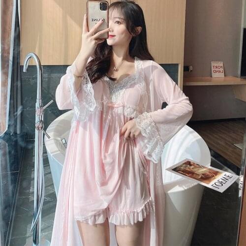 Sexy Sleepwear Summer Pajamas Slip Dress Pajama Set Eleven Loose Version Lingeries Princess Style Women Sleepwear