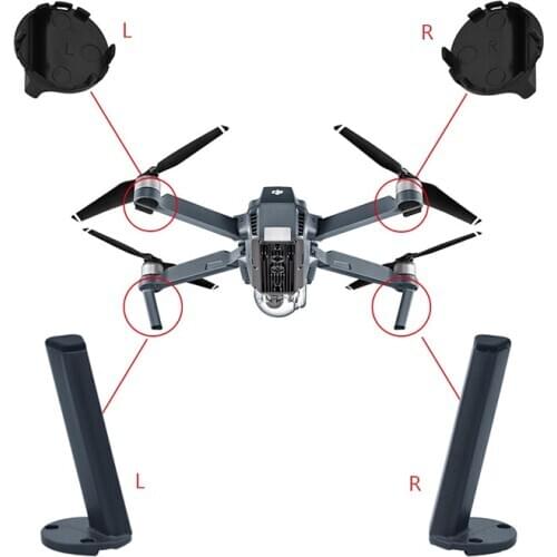 Landing gear Left Right Back Leg Front Rear Feet Cover Base Mount for DJI Mavic Pro Drone Replacement Accessory Repair Parts