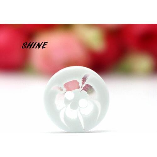 50 PCs Resin Sewing Buttons Scrapbooking Round White Color 2 Holes 14mm Dia. Costura Botones bottoni botoes S1003