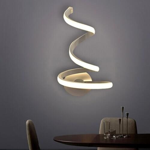 Modern creative LED wall lamp acrylic bedroom living room bedside wall lamp corridor staircase lamp