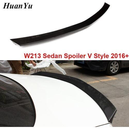 V Style Ducktail Spoiler for Mercedes-benz W213 Sedan E Class 4-door E300 E350 E450 Boot Lip Trunk Rear Wings 2016
