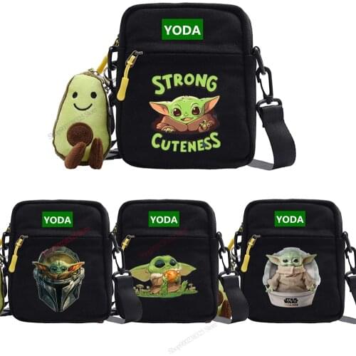 High Quality Star War Baby Yoda Shoulder Bag for Boy Girl Children Cartoon Anime Crossbody Bags Kids Yodas Cute Shoulderbag