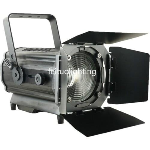 High power rgbw/RGBAL led fresnel light fixtures WITH ZOOM theatrical spotlights for sale 2pcs, 4PCS FLY CASE packing