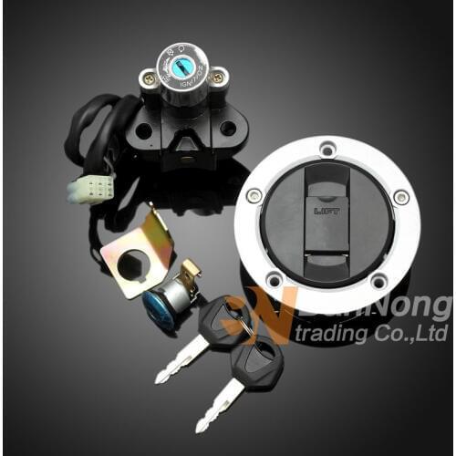 Motorcycle Lockset Ignition Key Switch Fuel Gas Cap Seat Lock Keys For Suzuki GSF1250 Bandit 2007-2011