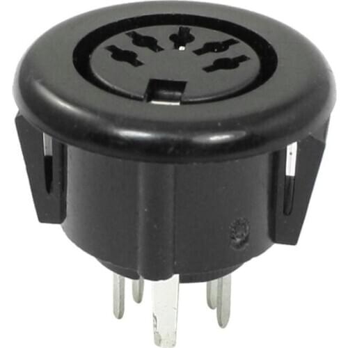 Female 5 Pin DIN Plug Panel Mounted Keyboard Cable Connector Adapter #8