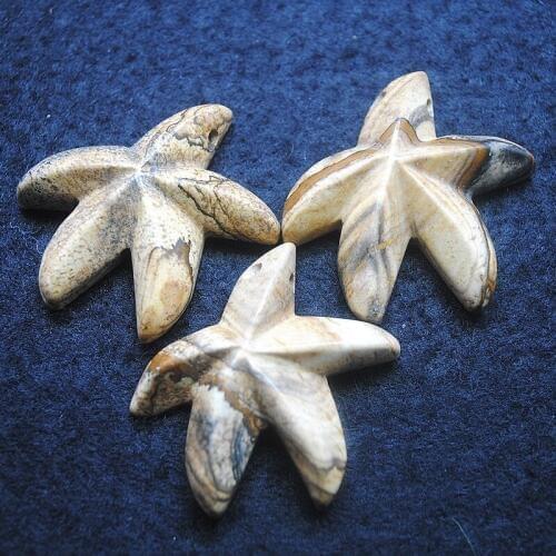 1pc natural rocky jasper stone pendants with starfish natural gem stone diy jewelry findings top selling items good for yours