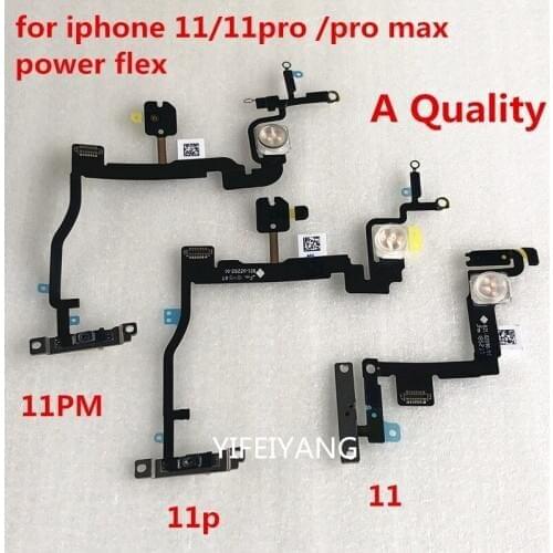 20pcs Original Power Flex Cable For Iphone 11 11 Pro 11 Pro Max Power Button On Off Button Flex Cable