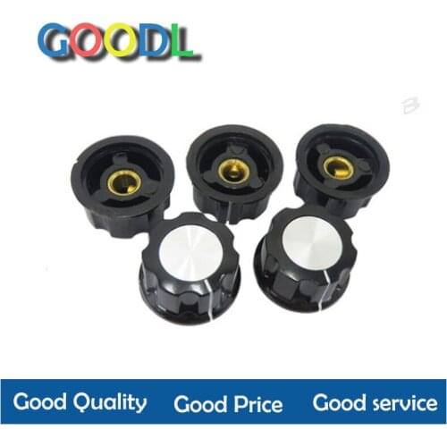 5 pçs chapéu MF-A03 potenciômetro knob wh118/wx050 baquelite knob/núcleo de cobre buraco interno 6mm