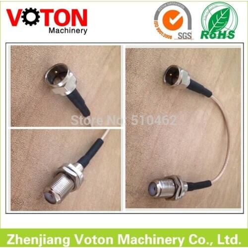 Free shipping 150mm RG179 cable with F Male to F Female Bulkhead connector jumper