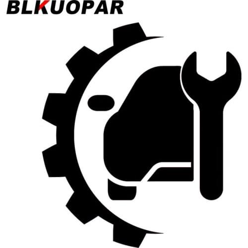 BLKUOPAR for Auto Service Sign Repair Logo Car Stickers Camper Car Door Protector Vinyl Waterproof Sunscreen Graffiti Graphics