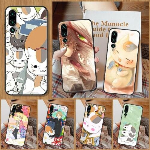 Anime Natsume yuujinchou Phone Case For Huawei P Mate P10 P20 P30 P40 10 20 Smart Z Pro Lite black 3D cover painting bumper