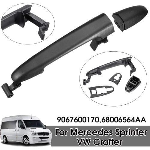 Black Exterior Outside Left Sliding Door Handle For Mercedes/Sprinter/ VW/Crafter 9067600170 68006564AA 2005 2006