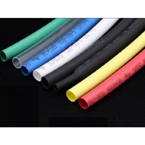 Dia 4.5mm Heat Shrink Tubing 2:1 Polyolefin Insulation Thermal Cable Sleeve Insulated Wire Protector Wrap DIY Connector-5/10M