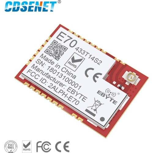 E70-433T14S2 CC1310 433MHz IOT SMD Rf Wireless Uhf Module UART IOT Wireless Transmitter and Receiver UART Serial Port Module