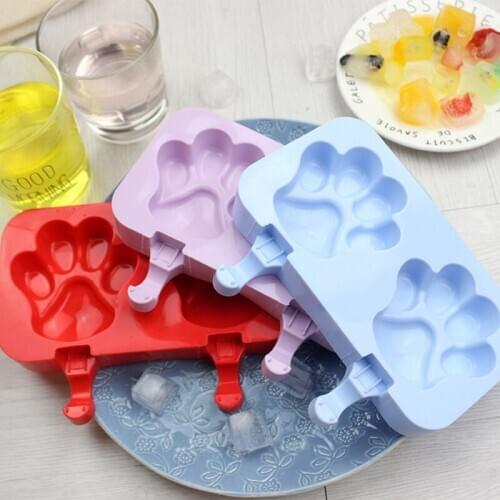 DIY Ice Cube Mold Maker Footprints Shape Silicone Ice Cube Tray Maker Kitchen Drinking Summer Essentials Ice Cream Tools-003