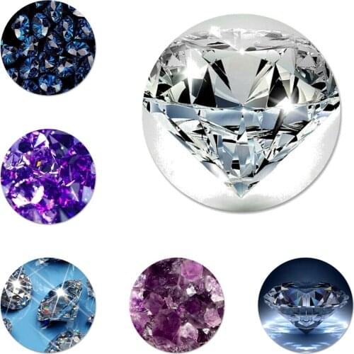 Crystal Diamond Icons Pins Badge Decoration Brooches Metal Badges For Clothes Backpack Decoration