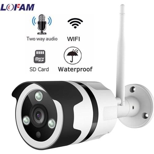 LOFAM WIFI IP Camera 1080P 720P Outdoor Waterproof Wi-Fi CCTV Surveillance Camera 2MP 1MP Wireless Security Camera Two Way Audio