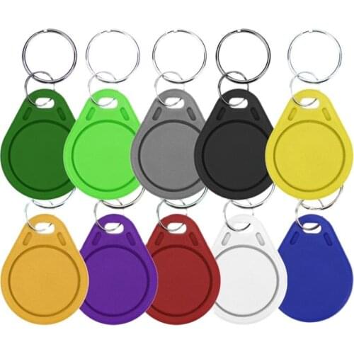 KINGJOIN 20pcs/lot keyfobs IC tags frequency 13.56Mhz keyfobs ，Color is optional, buy 20pcs and get 5pcs free