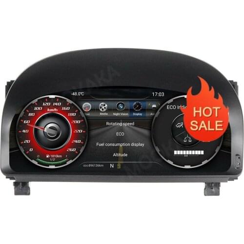 12.3 Inch Car LCD Cluster Instrument Multimedia Player Dashboard Modification For Alphard 20 Series 2008-2014 GPS Navigation