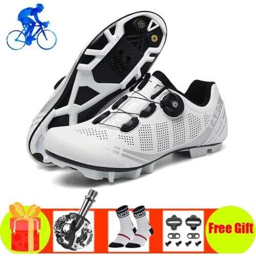 Cycling sneakers SPD Pedals men women mountain bike shoes breathable self-locking zapatillas mtb ciclismo outdoor riding shoes