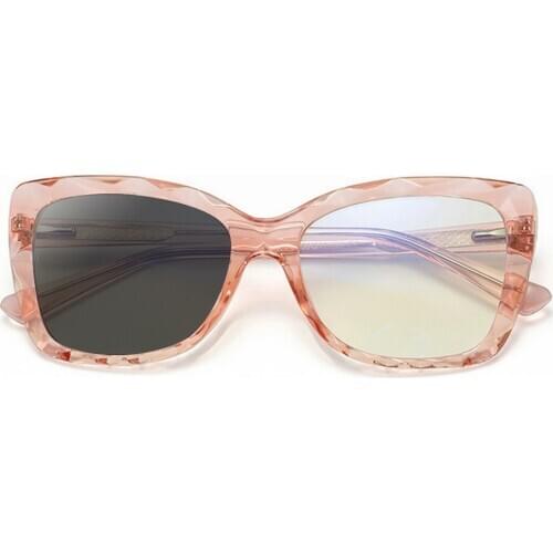 Transition sunglasses photochromic Cat Nearsighted Eyeglasses Women Rhinestone Glasses Fashion Oval Prescription 0 To -6.0 NX