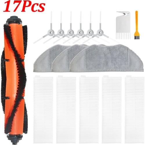 Roller Side Brushes Filters For Xiaomi Mijia G1 Mop Cloth Cleaning Tool Kits for MJSTG1 Robot Vacuum Cleaner Parts Accessories