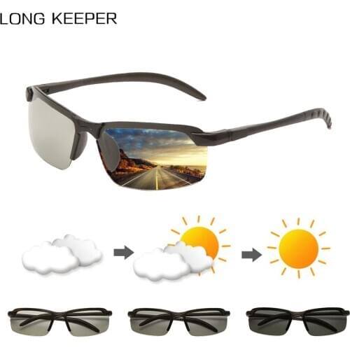 New Classic Photochromic Men Brand Designer Chameleon Outdoor Driving Safty Sun glasses Male Change Color Goggles UV400 oculos